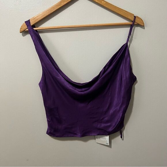NWT Zara Satin Cami Cropped Top  S - Picture 3 of 5